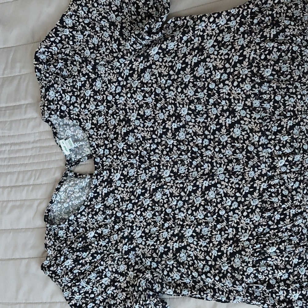 Aerie Long Bohemian Floral Midi Dress Sz  M - Picture 6 of 10